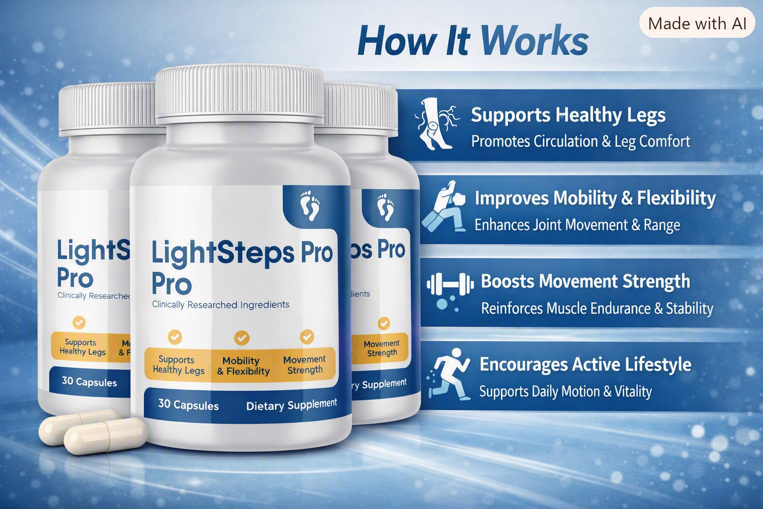 How LightSteps Pro works — 4 pillars
